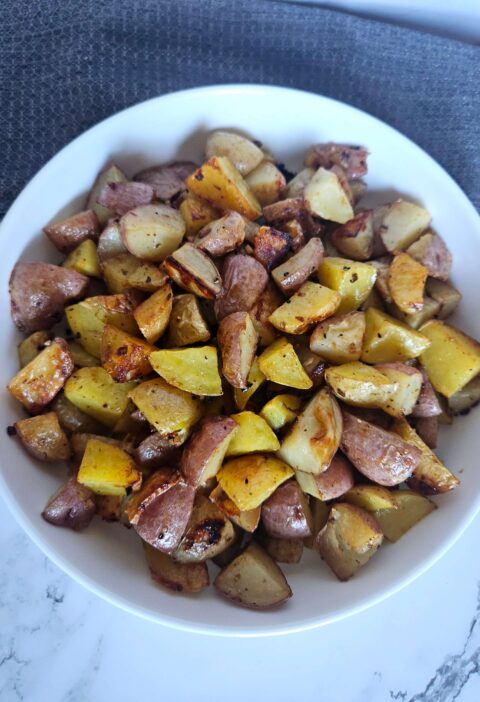 roasted garlic and parmesan potatoes