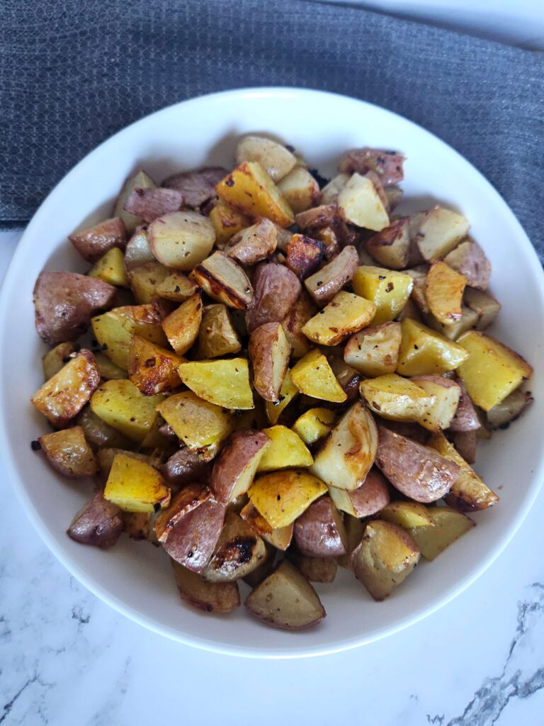 roasted garlic and parmesan potatoes