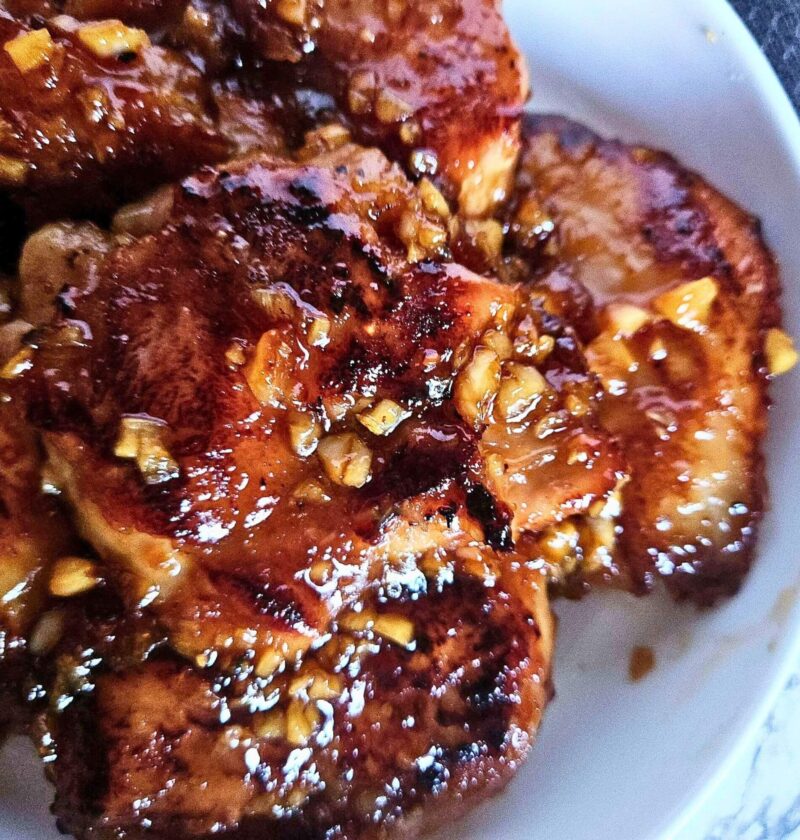sticky honey garlic chicken