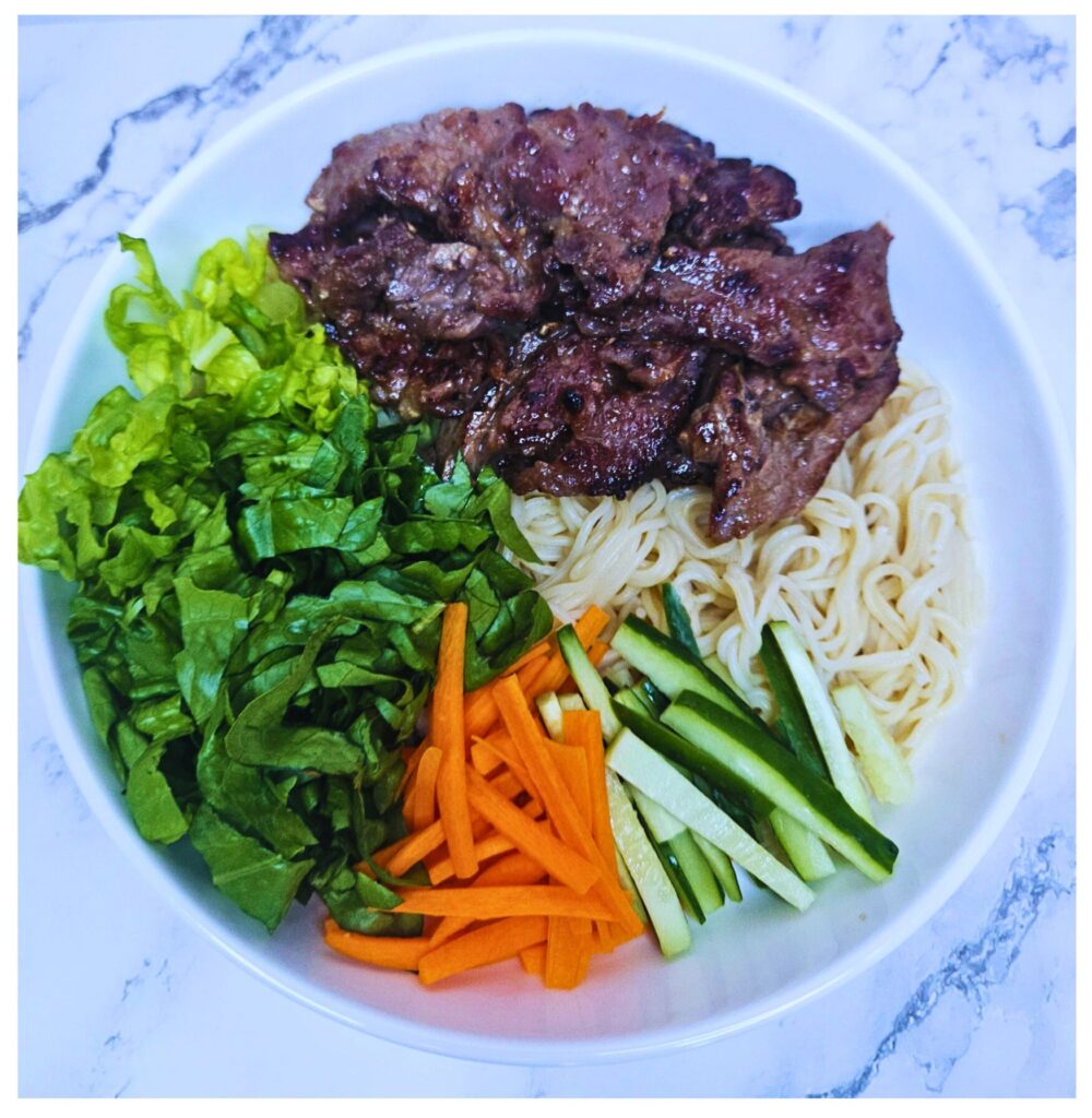 Vietnamese Beef and Rice Noodle Salad