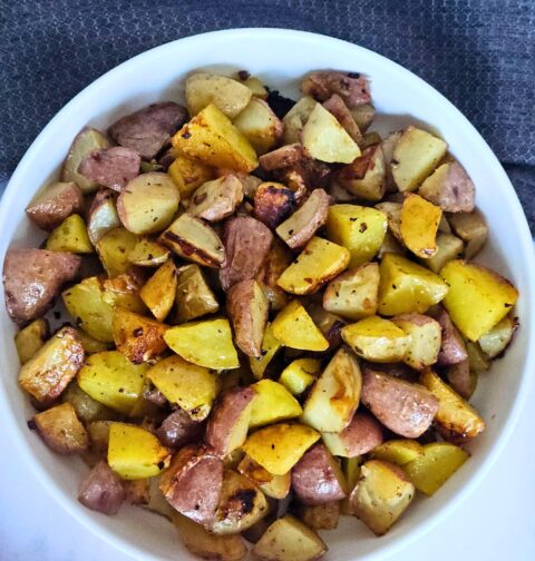 roasted garlic parmesan potatoes