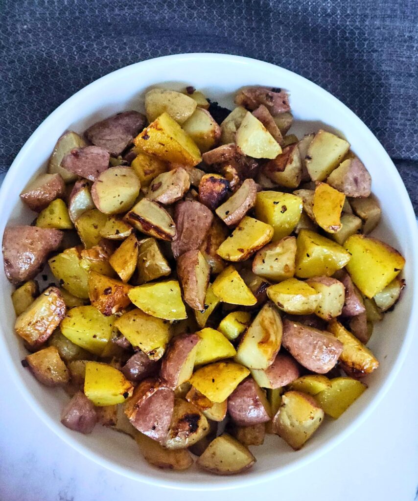 roasted garlic parmesan potatoes