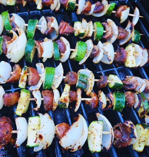 veggie skewers